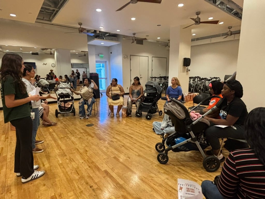 A launch event coming together, strategy turning into a room full of people.